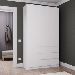 МОРИ МШ 1200.1 Шкаф (белый) в Заречном - zarechnyy.mebel24.online | фото