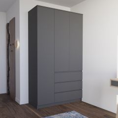 МОРИ МШ 1200.1 Шкаф (графит) в Заречном - zarechnyy.mebel24.online | фото