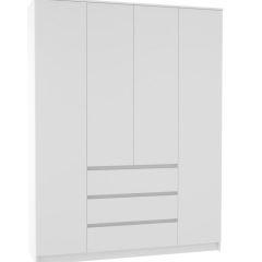 МОРИ МШ 1600.1 Шкаф (белый) в Заречном - zarechnyy.mebel24.online | фото 2
