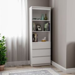 МОРИ МСТ 600.3 Стеллаж (белый) в Заречном - zarechnyy.mebel24.online | фото