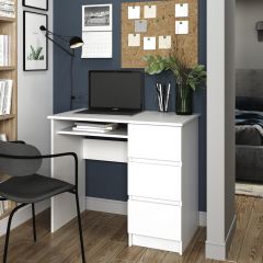 МОРИ МС-6 Стол ПРАВЫЙ (белый) в Заречном - zarechnyy.mebel24.online | фото