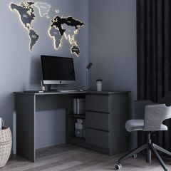 МОРИ МС-16 Стол угловой УНИ (графит) в Заречном - zarechnyy.mebel24.online | фото