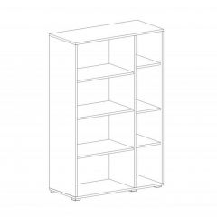 НИЦЦА Гостиная Шкаф-витрина 2 дв в Заречном - zarechnyy.mebel24.online | фото 2