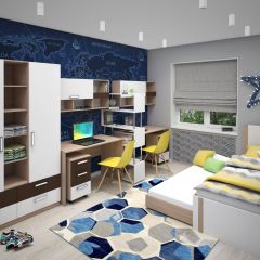Подростковая Волкер (модульная) в Заречном - zarechnyy.mebel24.online | фото 2