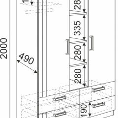Подростковая Волкер (модульная) в Заречном - zarechnyy.mebel24.online | фото 11