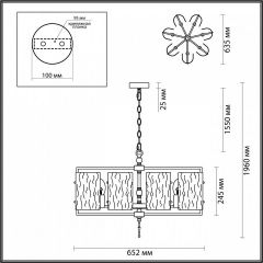 Подвесная люстра Odeon Light Elegante 4878/7 в Заречном - zarechnyy.mebel24.online | фото 4