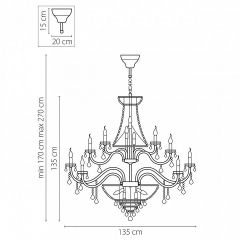 Подвесная люстра Osgona Classic 700511 в Заречном - zarechnyy.mebel24.online | фото 3