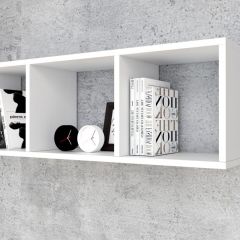 Полка открытая 900 (ЛДСП Белый) в Заречном - zarechnyy.mebel24.online | фото