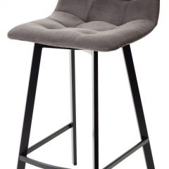 Полубарный стул CHILLI-QB SQUARE графит #14, велюр / черный каркас (H=66cm) М-City в Заречном - zarechnyy.mebel24.online | фото