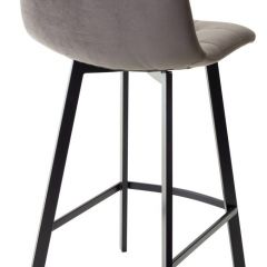 Полубарный стул CHILLI-QB SQUARE графит #14, велюр / черный каркас (H=66cm) М-City в Заречном - zarechnyy.mebel24.online | фото 2