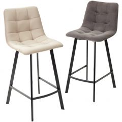 Полубарный стул CHILLI-QB SQUARE графит #14, велюр / черный каркас (H=66cm) М-City в Заречном - zarechnyy.mebel24.online | фото 5