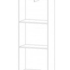 ИНФИНИТИ Шкаф-пенал (дуб вотан/белый) в Заречном - zarechnyy.mebel24.online | фото