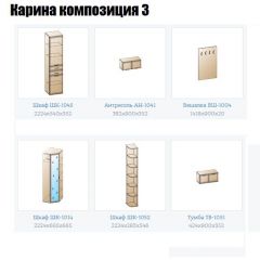 Прихожая Карина (модульная) в Заречном - zarechnyy.mebel24.online | фото 8