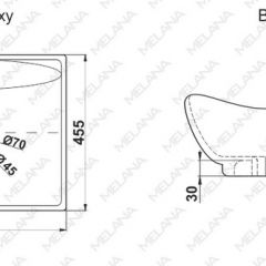 Раковина MELANA MLN-7211 в Заречном - zarechnyy.mebel24.online | фото 2