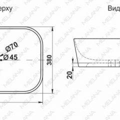 Раковина MELANA MLN-78345 в Заречном - zarechnyy.mebel24.online | фото 2