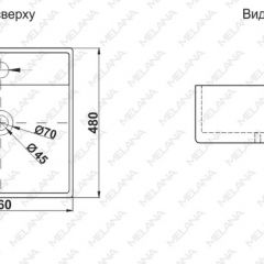 Раковина MELANA MLN-A064 в Заречном - zarechnyy.mebel24.online | фото 2