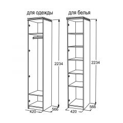 Шкаф 1-но дверный для одежды Ольга-13 в Заречном - zarechnyy.mebel24.online | фото 2