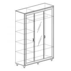 Шкаф 3-дверный с зеркалом №361 Афины в Заречном - zarechnyy.mebel24.online | фото 2