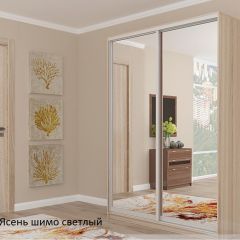 Шкаф №6 1.2-2 Оптима 2100х1204х452 (фасад 2 зеркала) в Заречном - zarechnyy.mebel24.online | фото