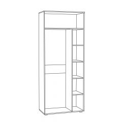 Шкаф для одежды 1751 Бьянка в Заречном - zarechnyy.mebel24.online | фото 2