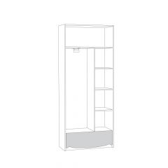 Шкаф комбинированный 13.04 Флоренция в Заречном - zarechnyy.mebel24.online | фото 2