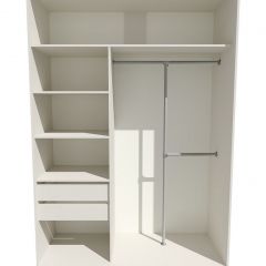 Шкаф-купе 1400 серии SOFT D8+D2+B2+PL4 (2 ящика+F обр.штанга) профиль «Графит» в Заречном - zarechnyy.mebel24.online | фото 2