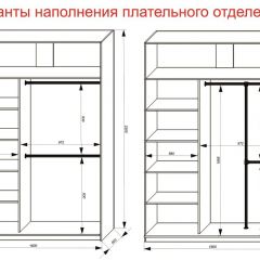 Шкаф-купе 1600 серии SOFT D6+D4+B2+PL2 (2 ящика+1штанга+1 полка) профиль «Капучино» в Заречном - zarechnyy.mebel24.online | фото 9