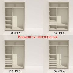 Шкаф-купе 1800 серии SOFT D1+D3+B2+PL1 (2 ящика+1штанга) профиль «Графит» в Заречном - zarechnyy.mebel24.online | фото 5