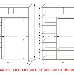 Шкаф-купе 1800 серии SOFT D1+D3+B2+PL1 (2 ящика+1штанга) профиль «Графит» в Заречном - zarechnyy.mebel24.online | фото 6