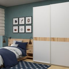 Шкаф-купе 1800 серии SOFT D6+D6+B2+PL3 (2 ящика+2штанги) профиль «Капучино» в Заречном - zarechnyy.mebel24.online | фото 5