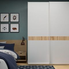 Шкаф-купе 1800 серии SOFT D6+D6+B2+PL3 (2 ящика+2штанги) профиль «Капучино» в Заречном - zarechnyy.mebel24.online | фото