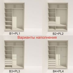 Шкаф-купе 1800 серии SOFT D6+D6+B2+PL3 (2 ящика+2штанги) профиль «Капучино» в Заречном - zarechnyy.mebel24.online | фото 6
