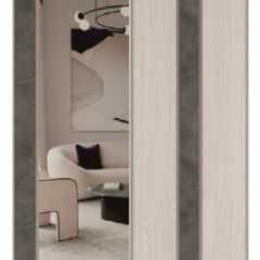 Шкаф-купе 1950 серии SILVER S3+S1+S3Z B22+PL2 (по 2 ящика лев/прав+1штанга+1 полка) профиль «Серебро» в Заречном - zarechnyy.mebel24.online | фото 11