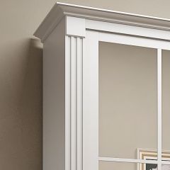 Шкаф-купе 2450 серии NEW CLASSIC K4+K4+K4+B22+PL4 (по 2 ящика лев/прав+F обр.штанга) профиль «Капучино» в Заречном - zarechnyy.mebel24.online | фото 4