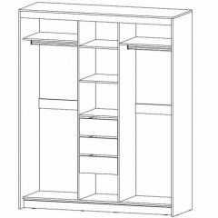 РИВЬЕРА Шкаф-купе 3х створчатый в Заречном - zarechnyy.mebel24.online | фото 2