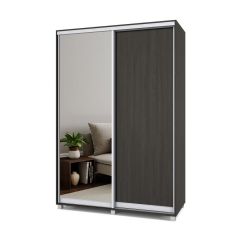 РОЛАНД Шкаф-купе с зеркалом Венге (600*1500) Р652 в Заречном - zarechnyy.mebel24.online | фото