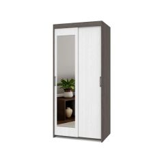 ТОМАС Шкаф-купе с зеркалом Анкор темный/светлый Т22 в Заречном - zarechnyy.mebel24.online | фото