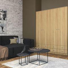 Шкаф Нина (М6) Дуб Сонома в Заречном - zarechnyy.mebel24.online | фото