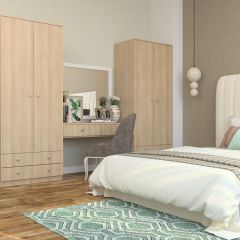 Шкаф Нина (М6) Ясень шимо светлый в Заречном - zarechnyy.mebel24.online | фото