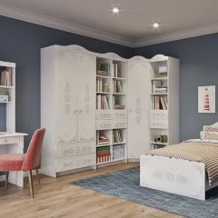 KI-KI СД450.1 Стеллаж 450 с ящ (белый/белое дерево) в Заречном - zarechnyy.mebel24.online | фото 5