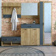 Шкаф ун-й с зеркалом НКМ Бостон Секция 5 в Заречном - zarechnyy.mebel24.online | фото 2