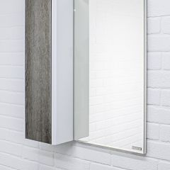 Шкаф-зеркало Uno 60 Дуб серый левый/правый Домино (DU1503HZ) в Заречном - zarechnyy.mebel24.online | фото 8