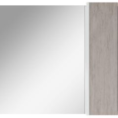 Шкаф-зеркало Uno 80 Дуб серый левый/правый Домино (DU1504HZ) в Заречном - zarechnyy.mebel24.online | фото 5