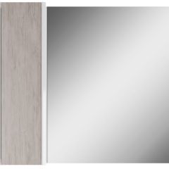 Шкаф-зеркало Uno 80 Дуб серый левый/правый Домино (DU1504HZ) в Заречном - zarechnyy.mebel24.online | фото 2