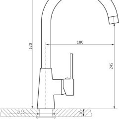 Смеситель MS-014 в Заречном - zarechnyy.mebel24.online | фото 2