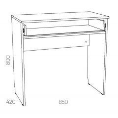 НМ 040.57 Х Стол туалетный "Оливия" в Заречном - zarechnyy.mebel24.online | фото 3