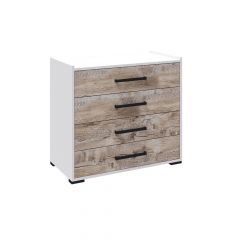 Спальня Соната Комод (Белый/Дуб юкон) в Заречном - zarechnyy.mebel24.online | фото