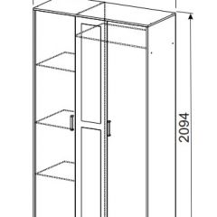 Спальный гарнитур МСП-1 (Ясень Анкор светлый) 1600 в Заречном - zarechnyy.mebel24.online | фото 9