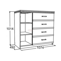 Спальный гарнитур Ольга-13 (модульный) в Заречном - zarechnyy.mebel24.online | фото 14