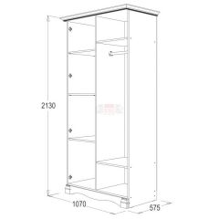 Спальный гарнитур Ольга-1Н (модульная) в Заречном - zarechnyy.mebel24.online | фото 3